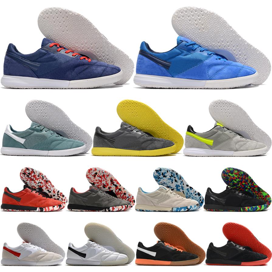 

Send With Bag Legend Premier II Sala IC Soccer Boots Mens High Quality Indoor Flats Retro Football Cleats Soft Leather Comfortable249g
