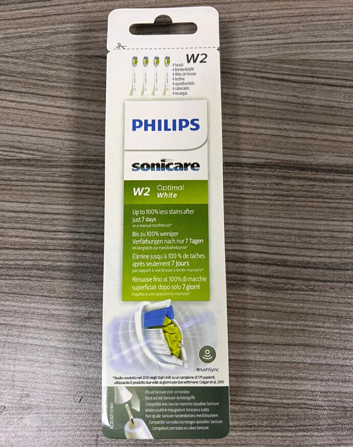 

Philips hx6064 Sonicare W2 Replacement Toothbrush Heads For Automatic Electric Toothbrush Deep Cleaning 4head/set