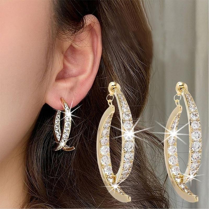 

Dangle & Chandelier Creative Irregular Geometric Vertical Fringe Earrings For Women Inlaid White Zircon Party Birthday Gift JewelryDangle