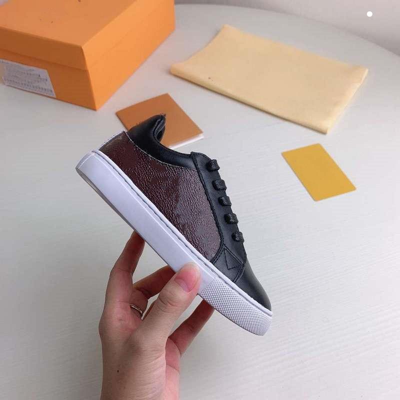 

Kids Designer Casual Sneakers Tiger Childrens Tennis sneaker Girls Boys Tiger flower print ivory canvas linen fabric High Low Cut Fashion Shoes size 24-35, With logo #09