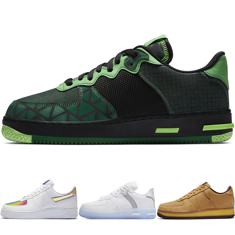 

Brand Shoes Classic 1 '07 Pixel Naija Easter Type Women Running Black React White Light Bone Reflective Glow Inside Out Mens Sneakers