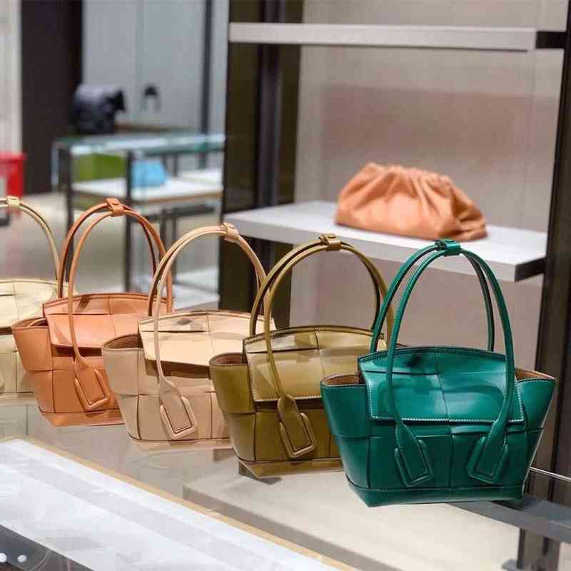 

Designer Tote Women Bottegass Handbags Venetas Square Woven Portable Arco29 Single Shoulder Portable Shopping Women's Catfish, Apricot