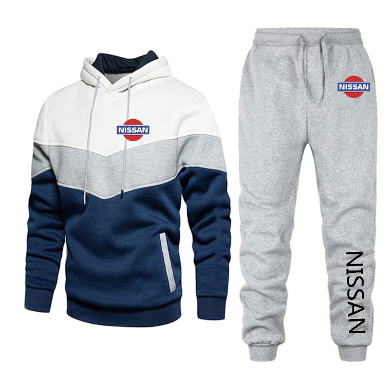 

Men's Tracksuits Logo Tracksuit Men 2 Pcs Set Sweatshirt Sweatpants Sportswear Zipper Hoodies Casual Mens Man SetsMen's, 10