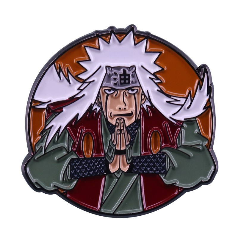 

Anime Naruto JiraIya Enamel Pins Funny Animation Cartoon Badges Backpack Jeans Enamel Brooch Pin Women Fashion Jewelry Gifts Style 037C, As picture