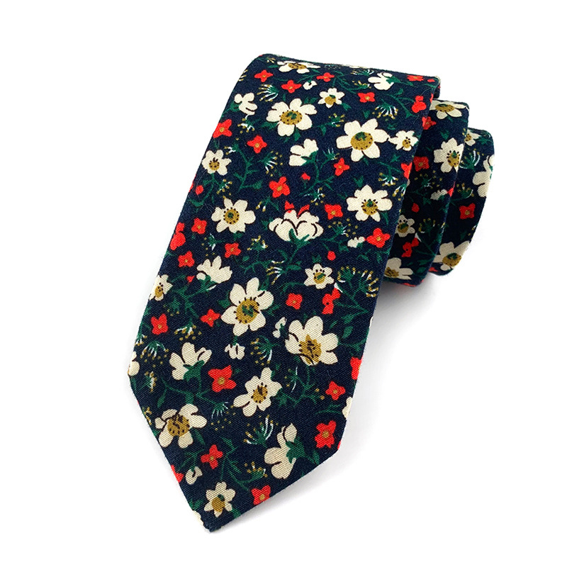 Silk Slim Men Ties Fashion 6cm Skinny Stripe Dot Floral Neck tie for men Woven Formal wear business wedding party 55-image-763268195