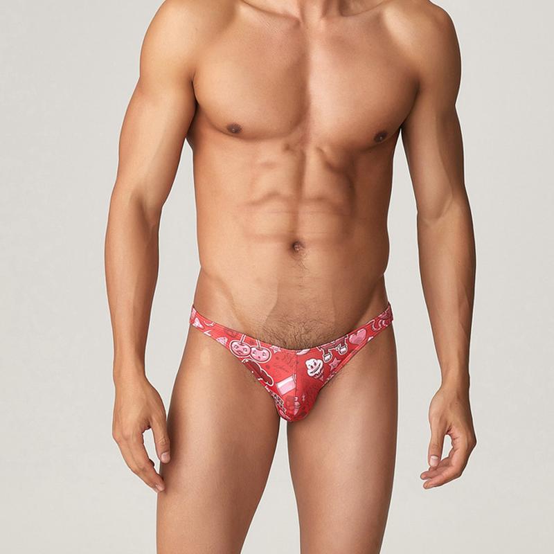 

Men's Shorts B51 Red Narrow Side Sexy Low Waist Tight Men Swimwear 2022 Summer Beach Surf Bikinis Swim Trunk Briefs SwimsuitsMen's