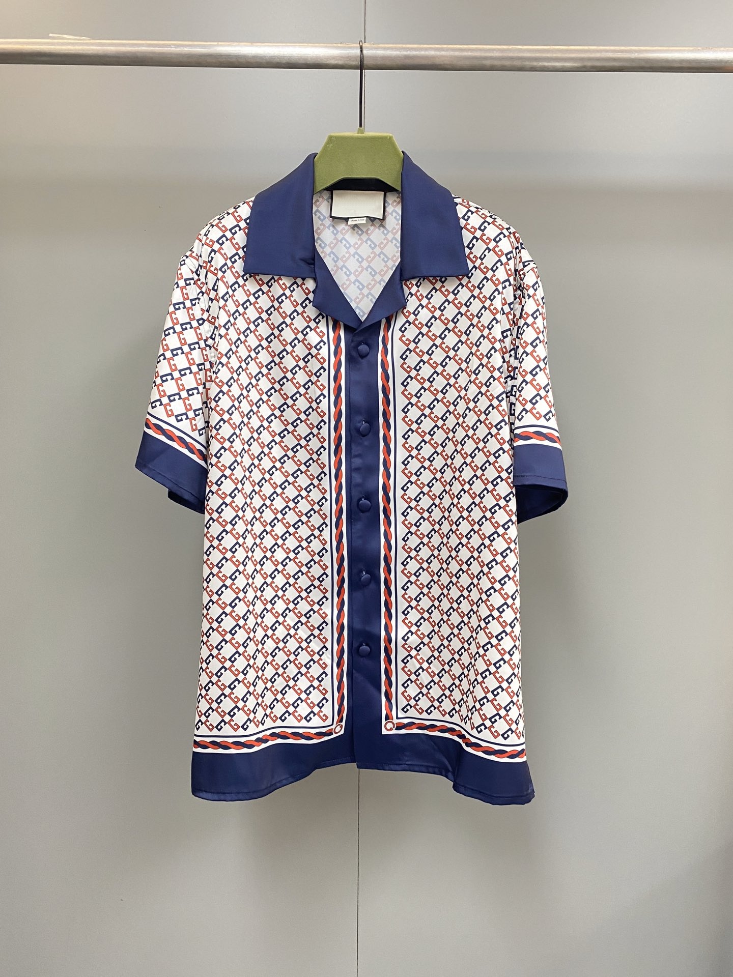 

2022 year new fashions mens designer letter printing shirts ~ US SIZE shirts ~ high quality mens designer button short sleeve shirts, Multi 1