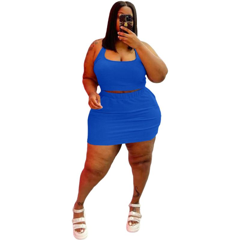 

Women' Tracksuits Fashion Sports Suit Casual Two Piece Set Sexy Solid Sport Outfits Jogging Vest And Short Skirt 2Pcs ClothingWomen, Red