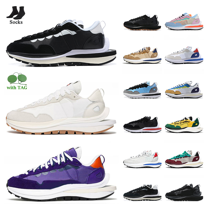 

Wholesale 2023 Fashion Mens Running Shoes Vaporwaffle Black White Sail Gum Dark Iris Game Royal Sneakers Navy Blue Undercover Waffle Pegasus Trainers Sports Size 45, # 36-45 (1)