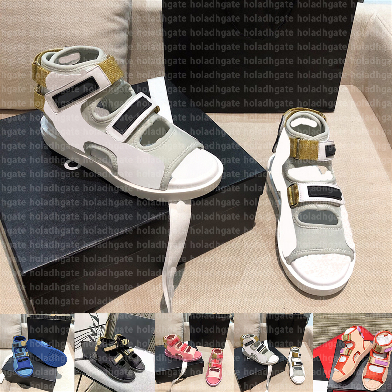 

Shoe Designer Woman Flat Sneakers Ladies Fashion Forward Sandal Pattern Casual Shoes Slide Sandal Dust Bags Sandals Holadhgate, #7701