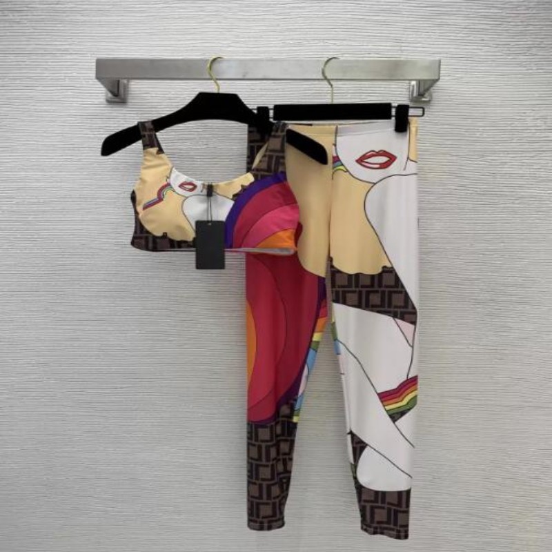 

Women' Two Piece Pants Bra sets outfit lu Womens Tracksuits Designer Yoga logo brand camisole and slim-fit leggings 2 pieces suit Apparel Wholesale, #2