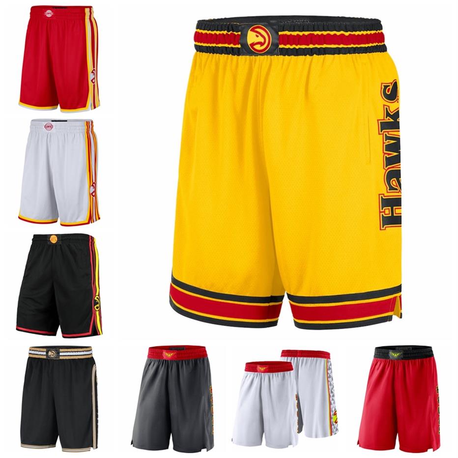 

Atlanta''Hawks''Men 2021 22 City Swingman Pants Edition Basketball Shorts Performance Black260k