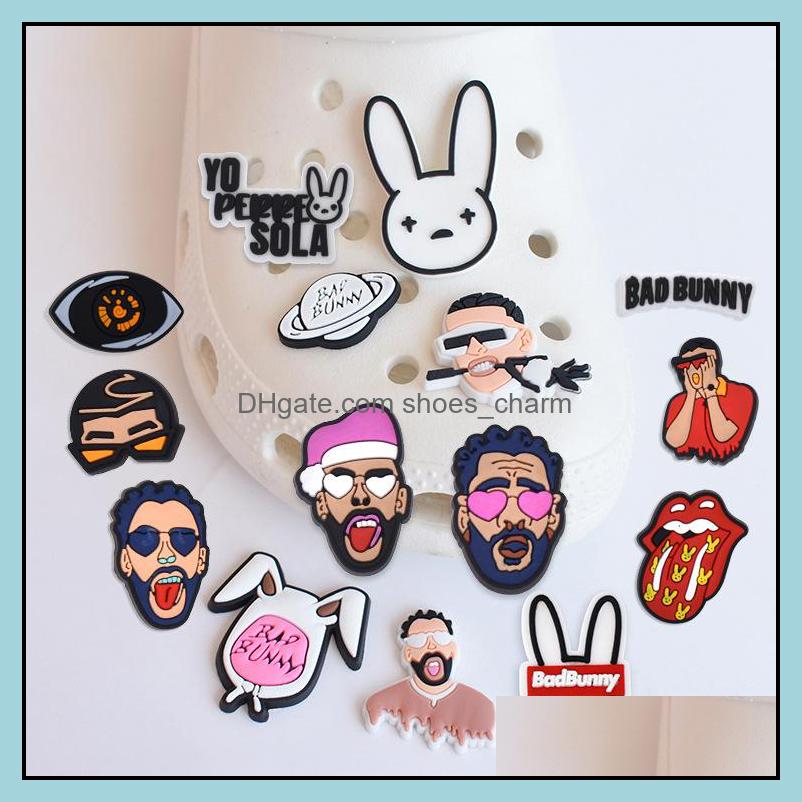 

Shoe Parts Accessories Shoes Wholesale Bunny Clog Charms Soft Rubber Pvc Jbz Buckles Fashion Drop Delivery 2021 Jo0Bz