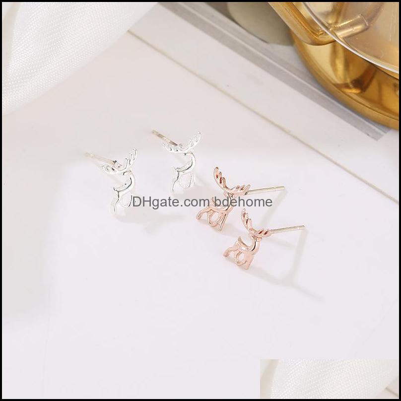 

Stud Pretty Cute Small Deer Christmas Tree Girlstemperament Jewelry Sliver Gold Color Asymmetric Animal Earrings Drop Delivery Bdehome Dhrlj
