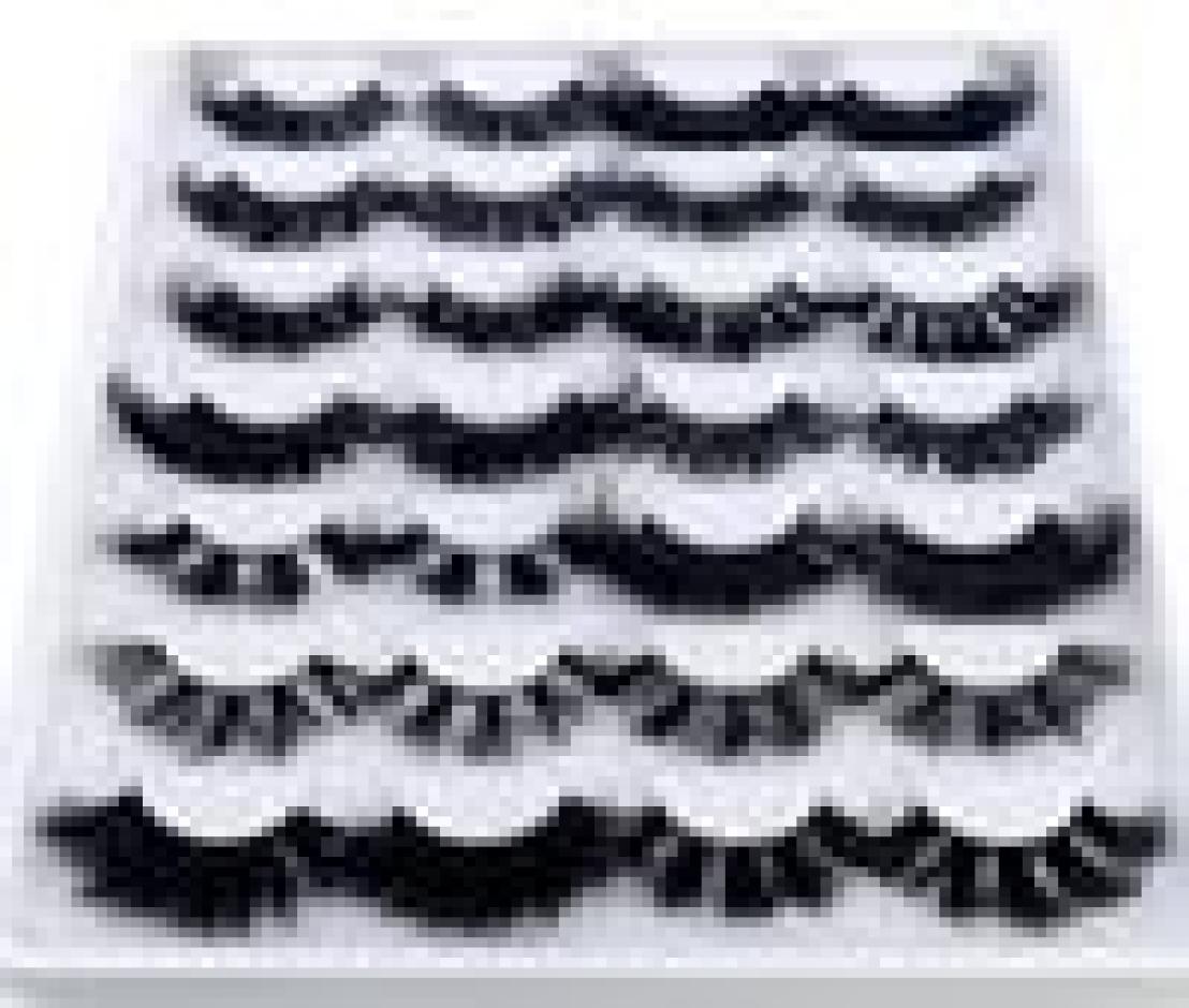 

False Eyelashes 14 Pairs Fluffy Lashes 25mm 3D Mink Long Thick Natural Whole Vendors Makeup