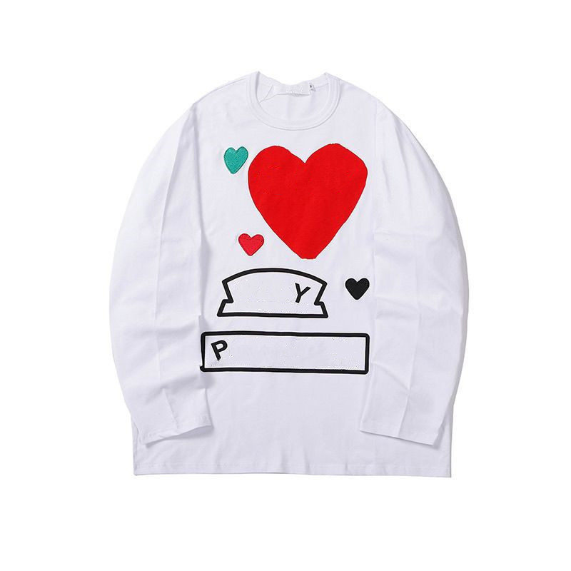 2022 Sweaters Women Clothe Love Eyes Letters Print Red Heart Pullover New Men women Crew Neck Long Sleeve White Black Size S-XL