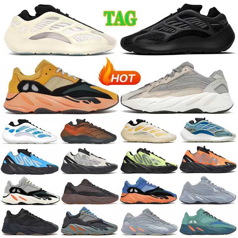 Hotsale 700 V2 Chaussures de course pour hommes baskets pour femmes crème bleu vif V3 Azael Alvah safflower Vanta aimant gris solide gris extérie