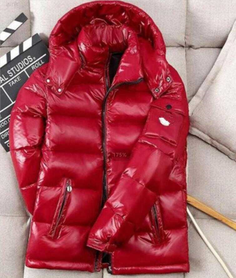 

Winter Down Monclair Jacket Top NFC Scan Men Puffer Jackets Hooded Thick Coats Mens Women Couples Parka Winters Coat, Red