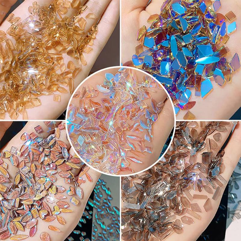 

Nail Art Decorations Mix Crystal AB For 100 Pcs Rhinestone Flatback Gems 3D Glitter Drill Shiny Diamond DIY Accessices StrassNail