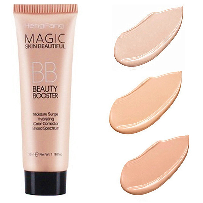 

BB Cream Full Cover Face Base Foundation Makeup Waterproof Facial Concealer Long Lasting Whitening Wholesale, As picture