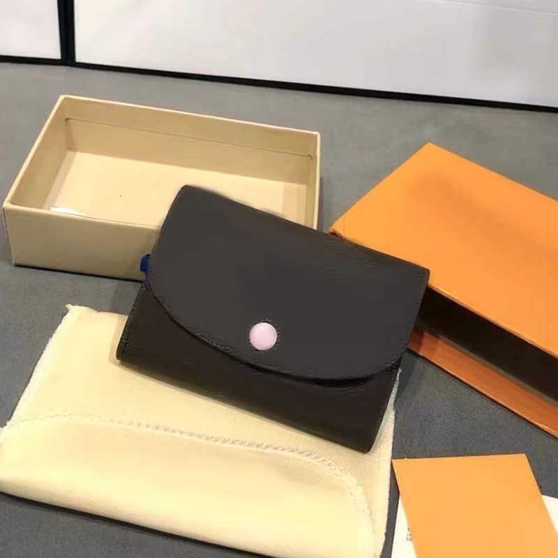 

fashion wallets for women Designer short wallet special canvas brown flower Ladies Coin Purse Zipped coin pocket Gold-color hardware luxury card holder with box, Brown flower red inside