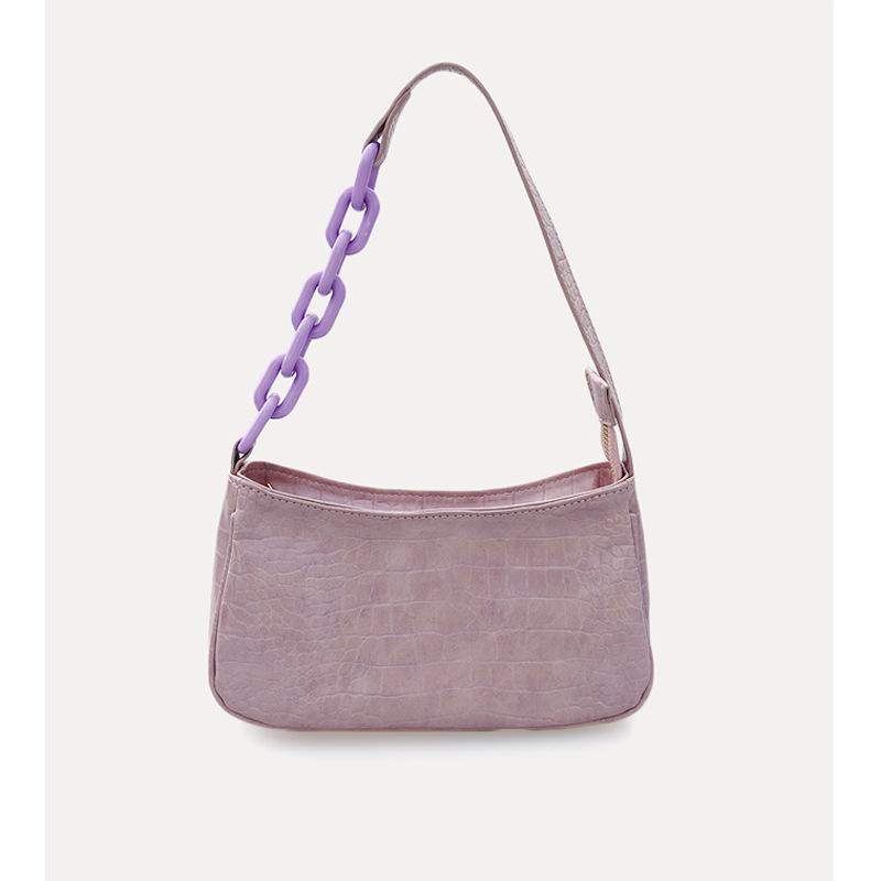 

Evening Bags Female 2022 Fashion Niche Design Bag Crocodile Pattern Armpit Stick Mini Portable, Green