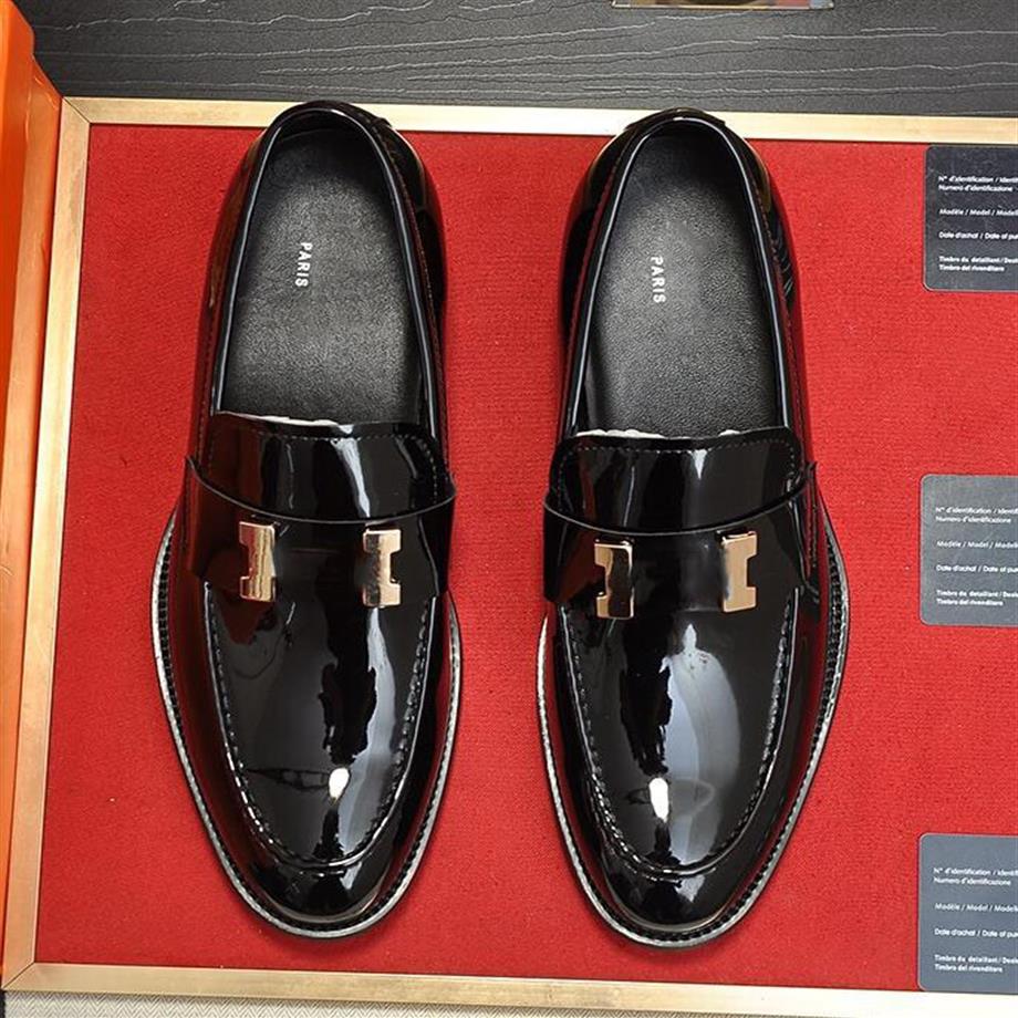 

Top quality Dress Shoes fashion Men Black Genuine Leather Pointed Toe Mens Business Oxfords gentlemen travel walk casual comfort300p