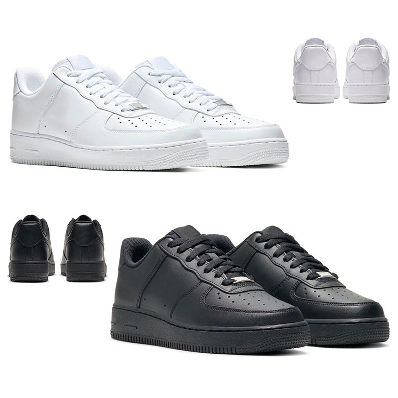 

Men Designer Casual Shoes 1 Platform Women Trainers Black White Mens Outdoor Sports Sneakers Size 36-45 wild