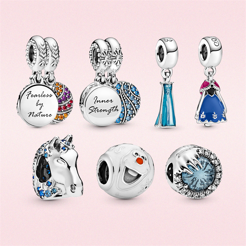 HOT s925 Sterling Silver Perles Lâches De Mode Bracelets De Perles Chaîne De Sécurité Original Fit Pandora Pendentif DIY Charms pour Filles Haute