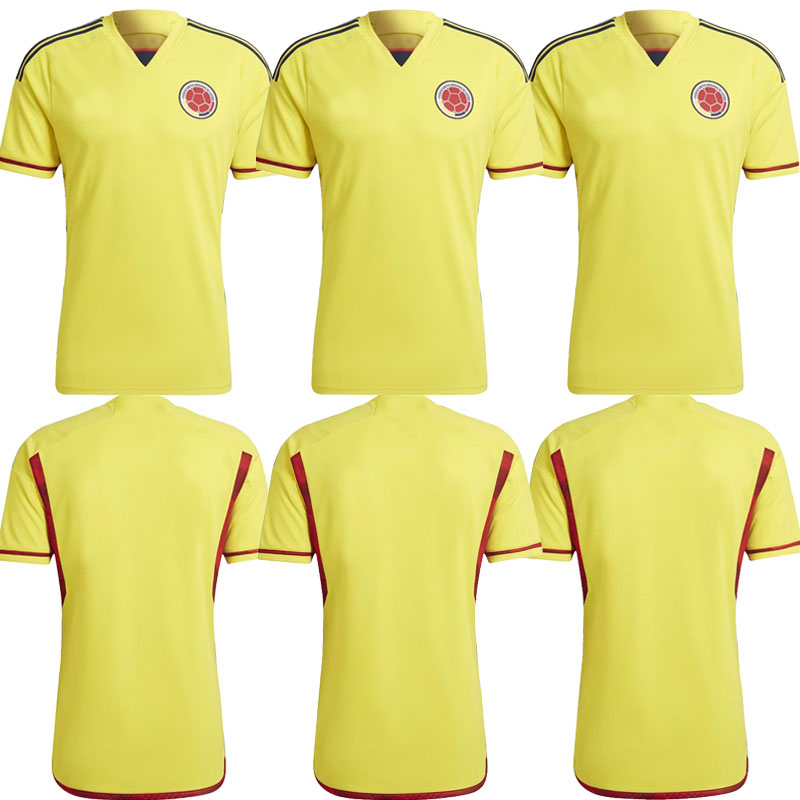 

2022 Colombia soccer jerseys Player Version Fans 22 23 Colombie Men Kids Camiseta de futbol JAMES FALCAO CUADRAD VALDERRAMA 2023 Football Shirts, Adult shirt