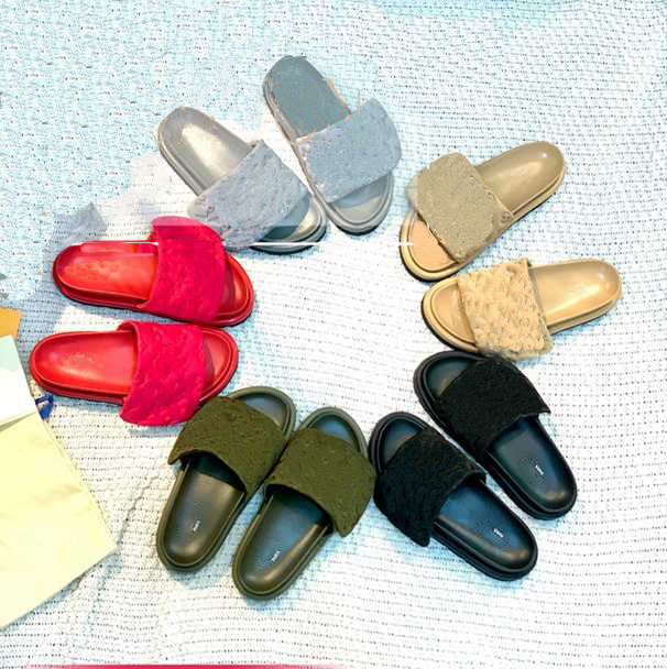 

Men Ladies Designer Slippers Summer Outdoor Casual Fashion Velcro Beach Sandals Flat Rubber Bedroom Home Classic Slippers 35-44, 21