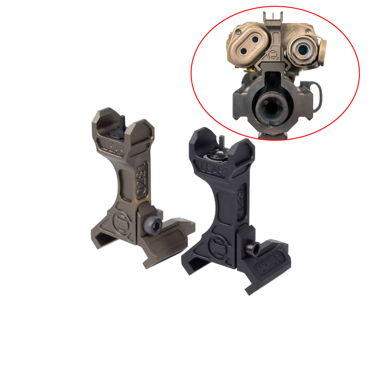 

Tactical Leaf Like Fixed Sight Iron Offset Fit LA5 PEQ15 And C Models Mounts For AR15 M4 Hunting Accessories