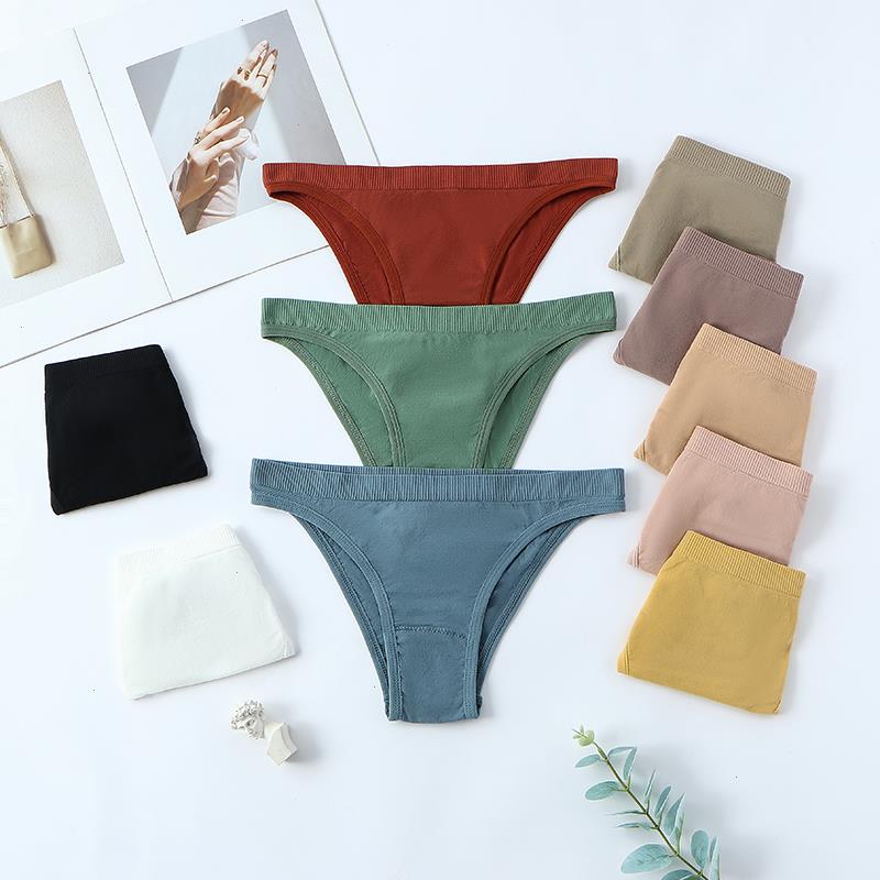 

Sexy Women Panties Plus Size Underwear Low Rise Underpants Solid Female Briefs Soft Comfortable Lingerie Cotton Pantys, Yellow panties