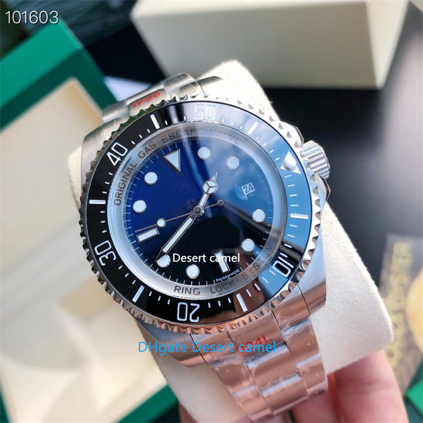 

7 style top quality watch 44mm automatic mechanical men's watches KF factory manufactures 8215 movement with card code tag ceramic ring sapphire diving Wristwatch, 000