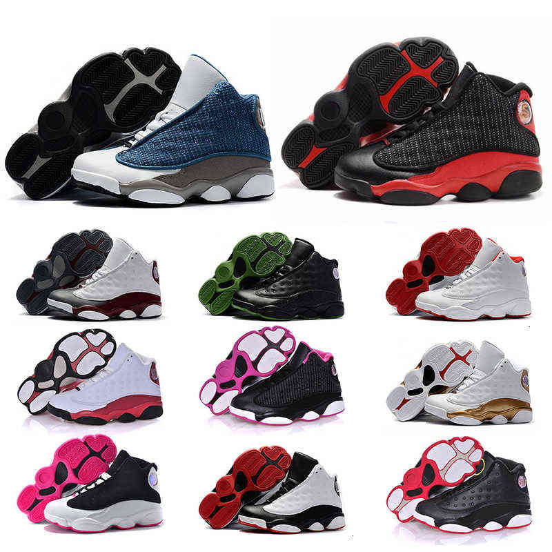 

Designer XIII 13 Jumpman shoes 13s Chicago Flint Bred Black Cat DMP Youth trainers Big Kids Boys Girls basketball sneakers, A4