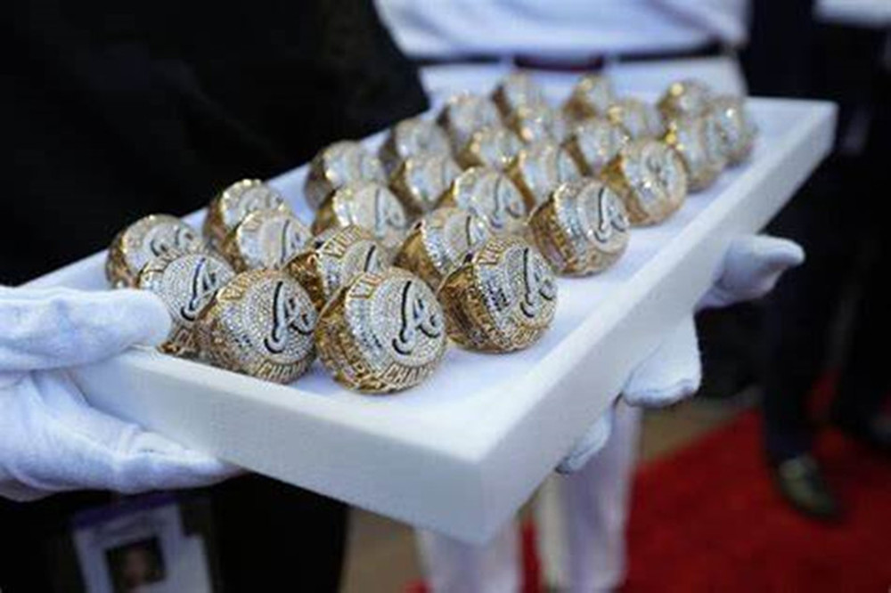 

Wholesale Brave 2021-2022 Championship Ring Atlanta fashion Gifts from fans and friends leather bags accessories wholesale