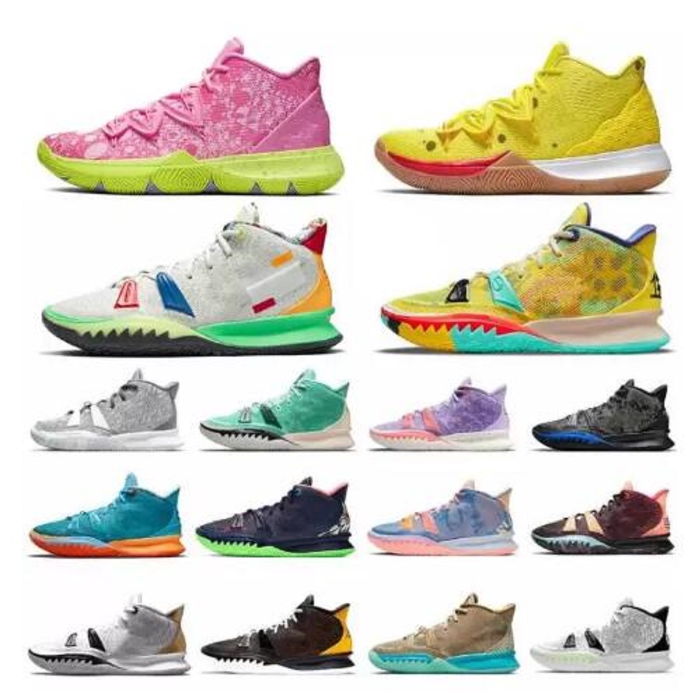 

Kyrie 7 Kyries 8 Basketball Shoes Collection Special FX Pre-Heat VIII Kyrie Men Gold Daybreak Beach Vibes Sisterhood Icons of Sport Citron Pulse Tennis Sneakers Shoe, # 45