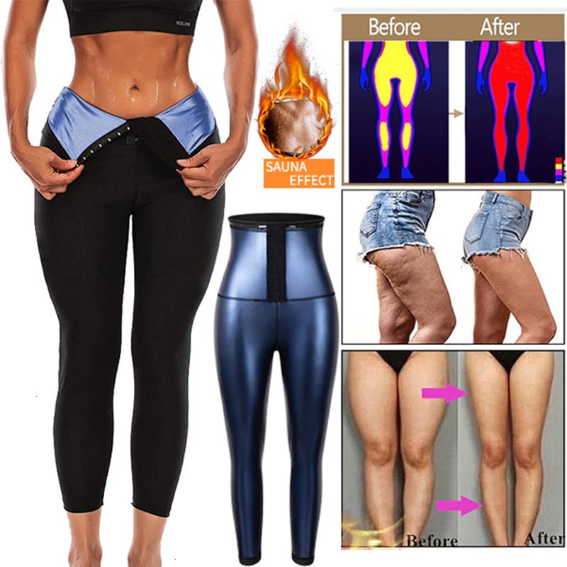 

Sweat Sauna Pants Body Shaper For Weight Loss Slimming Shapewear Women Waist Trainer Tummy Control Thermo Leggings Fitness, Silver
