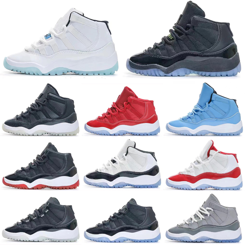 

Basketball Kids shoes Gym Red Jumpman XI 11 Cherry Toddler Bred Space Jam Sneaker Cool Grey Concord Gamm Blue New Born Baby Infant 11s Shoes Size US 8C-5Y, As photo 24