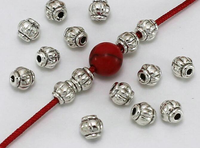 

4mm Fashion Tibetan Silver Small bead Metal Beads Alloy Beading Decoration Spacer Loose Charms DIY Jewelry Make ws4yqw