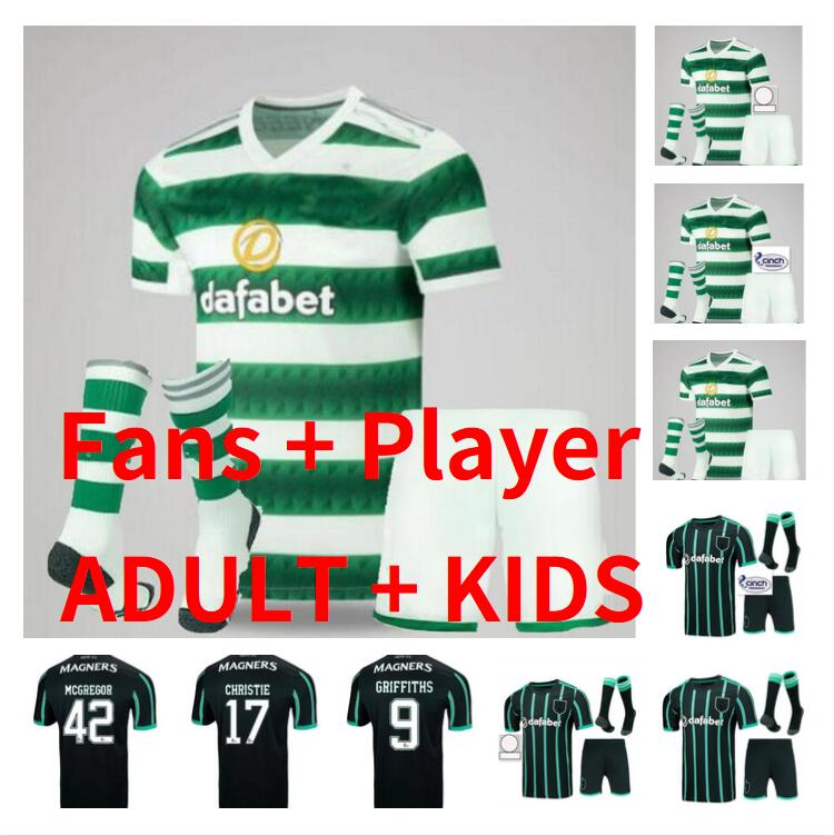 

adult kits 22 23 Celtic soccer jersey 2022 2023 JOTA AJETI ABADA MCGREGOR TURNBULL KYOGO STARFELT FORREST FOOTBALL SHIRTS Men Kids Kit Fans Player version
