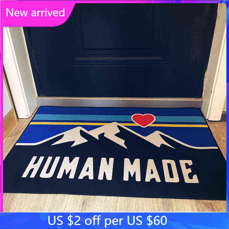 

Snow Mountain Pattern T Shirt High Quality Men Women Human Made Floor Mat Tee T220804