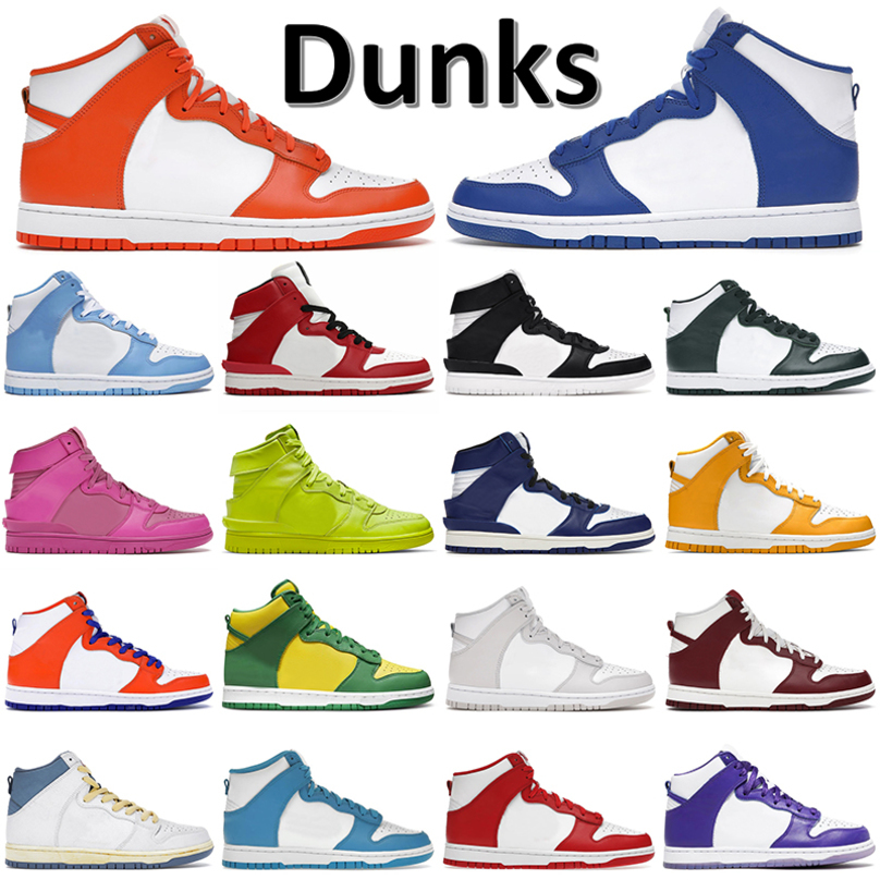 

Hot Selling Designer SB High Skate Casual Shoes Dunks Mens Women Sneakers Syracuse Game Royal University Blue Chicago Spartan Green Vast Gre ZS1B, Thanks