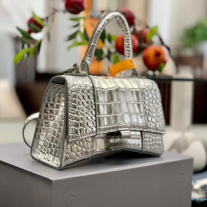 

Luxury Designer Hourglass tote bag Crocodile Pattern Ladies Handbags Designer Leather Hour glass Totes Classic Crossbody Top Quality Newest Hacker Series Project
