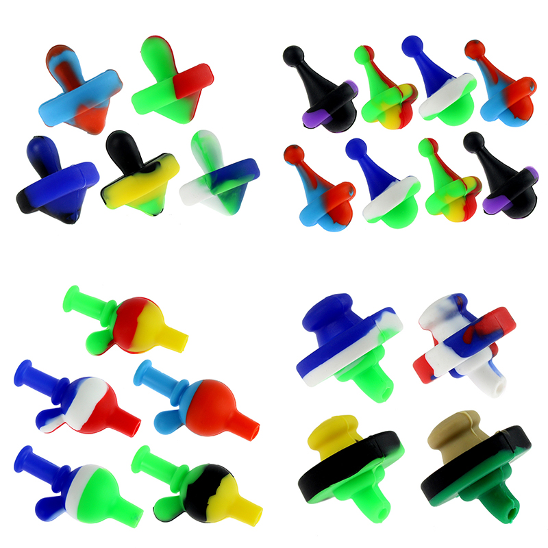 

Smoking Accessory Silicone Carb Cap for Quartz Nails Glass Bongs Dab Rigs 4 Styles