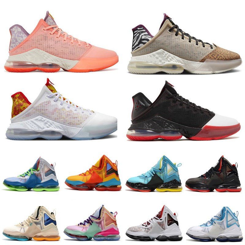 

LeBrons 19 Basketball Shoes Royalty Fast Food Bred Space Jam Dutch Blue Lime Glow Tune Squad High Quality James 19s Low Magic Fruity Pebbles, Beigetune squad