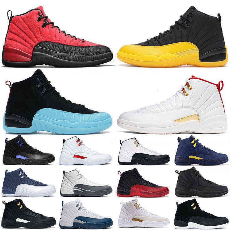 

dunks low men Outdoor shoes jumpman 12s 12 Reverse Flu Game Royal Twist Dark Concord University Gold Indigo Gamma Blue mens trainers sports BGIZ, No shoes