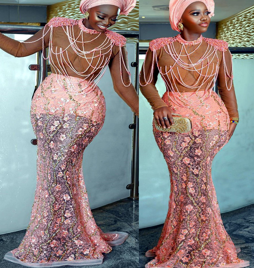 

2022 Plus Size Arabic Aso Ebi Mermaid Lace Luxurious Prom Dresses High Neck Sexy Evening Formal Party Second Reception Birthday Engagement Gowns Dress ZJ753, Fuchsia