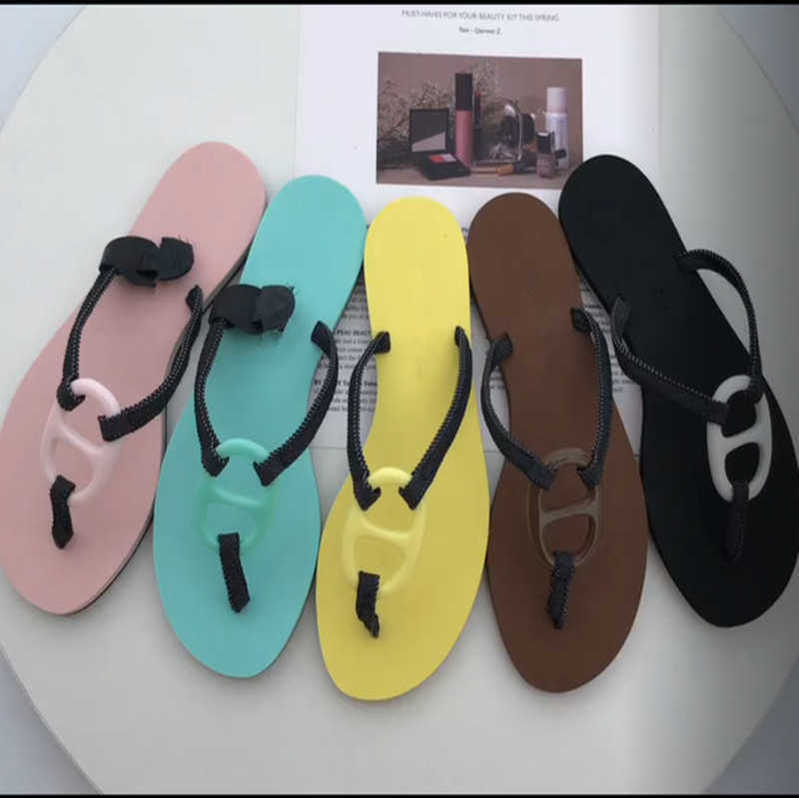 

Women's Plastic Chain Jelly Sandals Slippers Pig Nose H Buckle Thong Flip Flops IN THE LOOP Slip On Flats Pool Slides Summer Brand Beach Shoes Mules Slider Low Heels 22, 3yellow