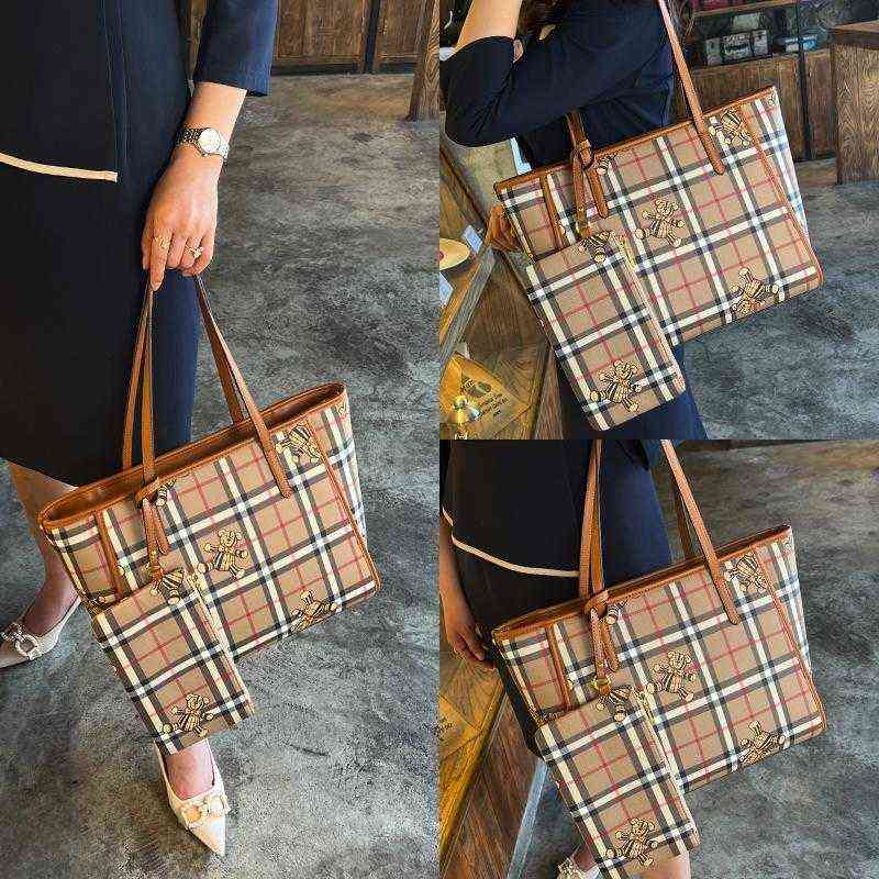 

Bags Luxury burberys handbags Hong Kong Purchasing genuine leather womens 2022 n, Lattice bear (exquisite gift box) has